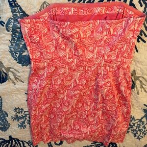 Vineyard Vines Coral Strapless Dress